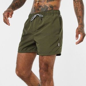 Men’s Jack & Jones Swim Shorts - Size Medium - Olive Green